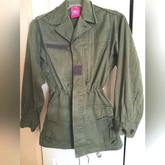 Army Green Utility Jacket, ROMI BASHA "SQUAD" XL - Picture 2 of 16